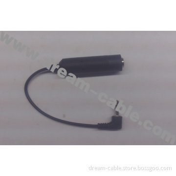 Right Angle Stereo Audio Cable 3.5mm Male to 6.35mm Female (YTX108)